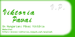 viktoria pavai business card